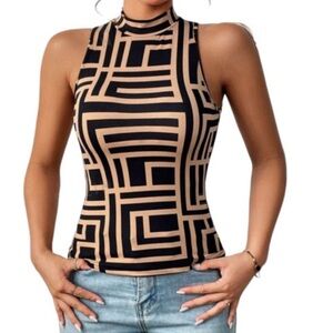 NWT Mock Neck Tank Top Size XL